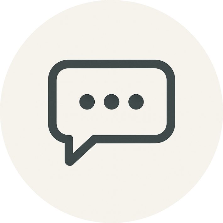 symbol sprechblase rund